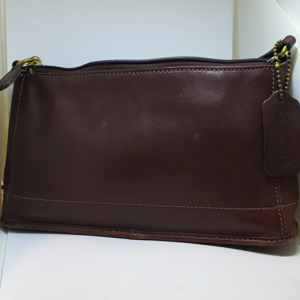 Coach brown leather bag